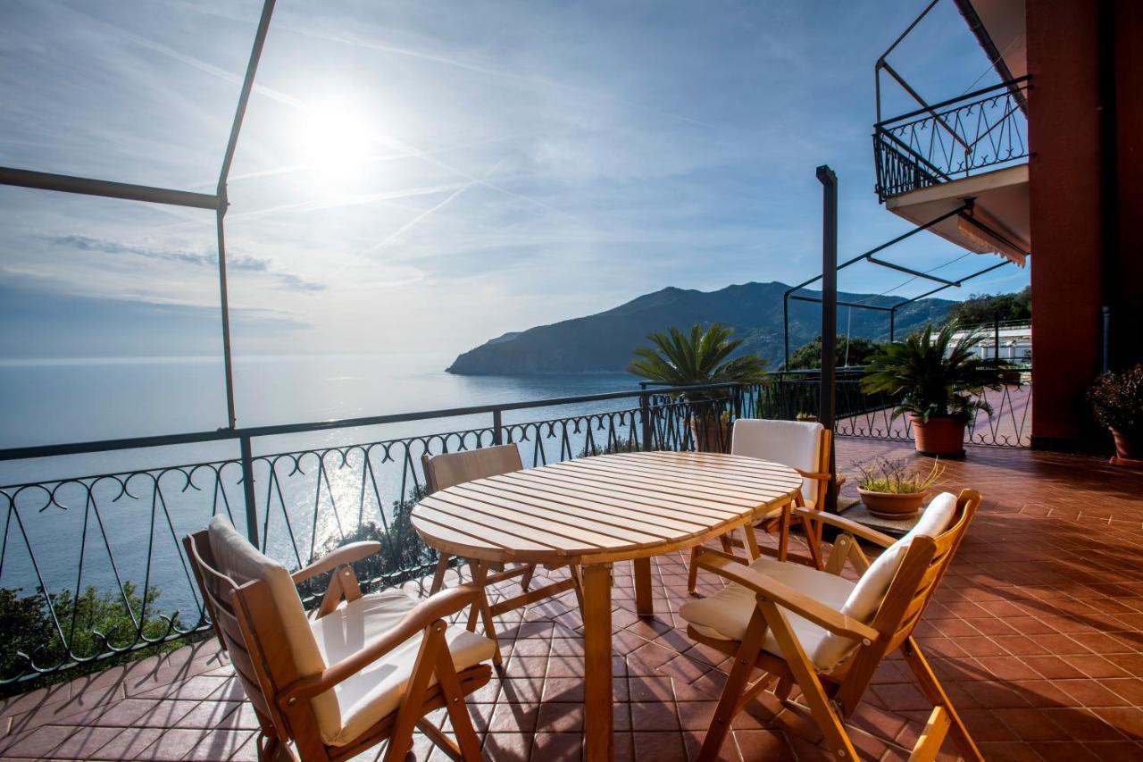080 - La Villa Storica Il Vigneto 45B, Terrazza Sul Mare - Parcheggio Privato Gratis Moneglia Eksteriør billede